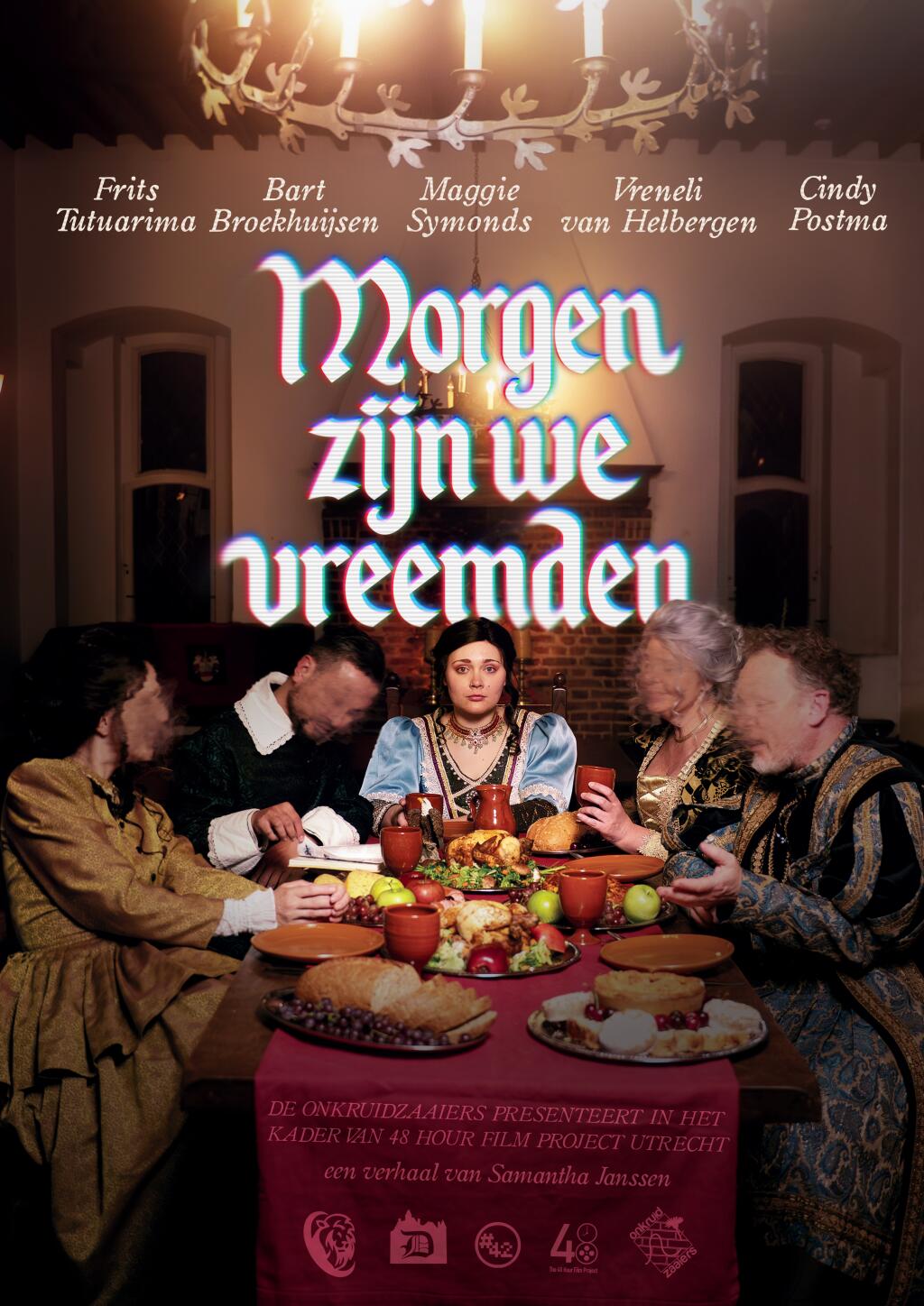 Filmposter for Morgen zijn we vreemden